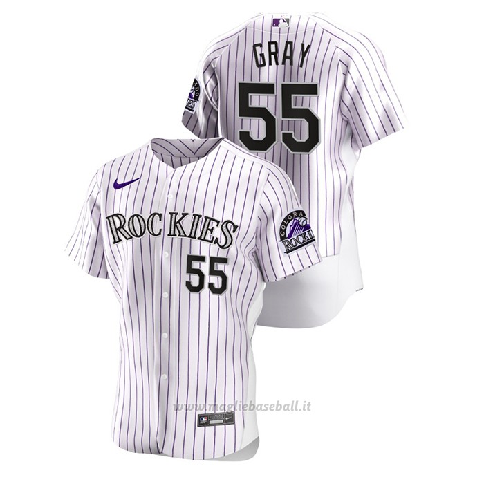 Maglia Baseball Uomo Colorado Rockies Jon Gray Autentico Bianco